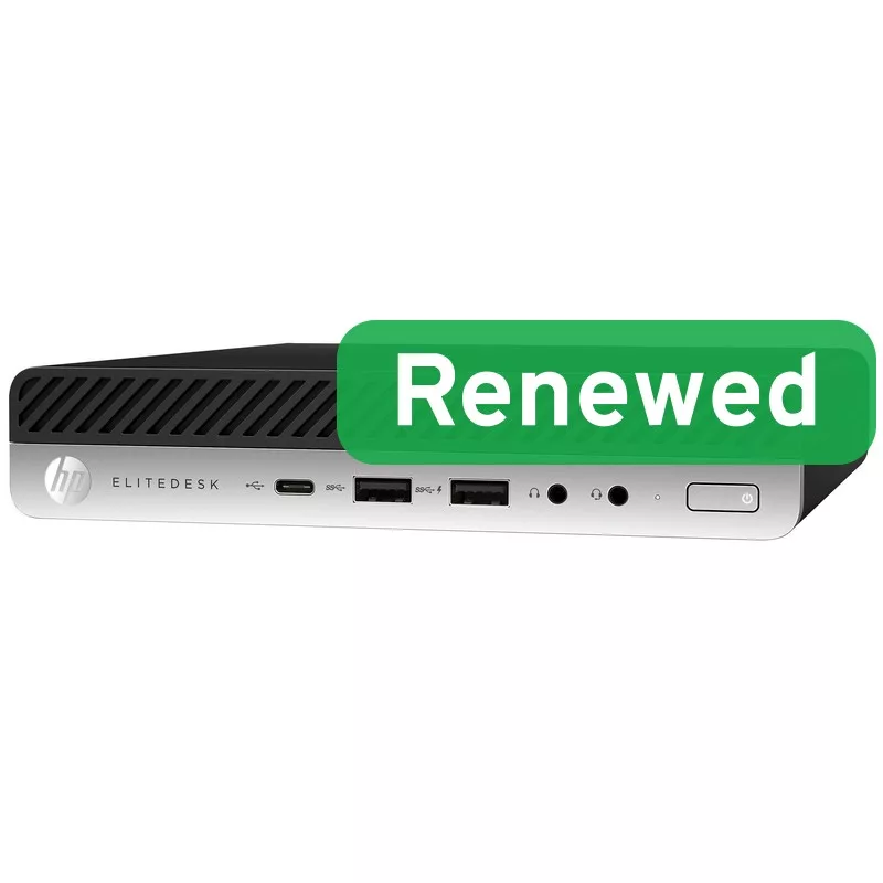 Mini PC HP EliteDesk 800 G4 recondicionado, Intel Core i5-8500T, 8GB RAM, 256GB SSD, Windows 11 Pro