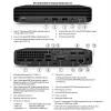 PC de secretária Small Form Factor HP EliteDesk 800 G6 recondicionado grau A Intel Core i5-10500T 8GB 256GB SSD Windows 11 Pro