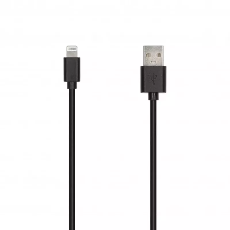 SEEK TOTI USB-A para Lightning, cabo de dados PVC 2m 2A (non-MFI), preto