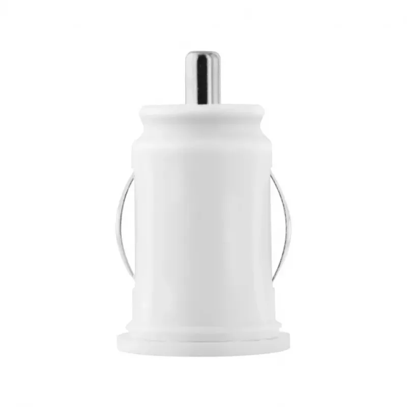 TOTI Carregador de automóvel USB duplo com cabo Micro-USB 1m 2,1A, branco