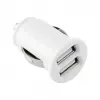 TOTI Carregador de automóvel USB duplo com cabo Micro-USB 1m 2,1A, branco
