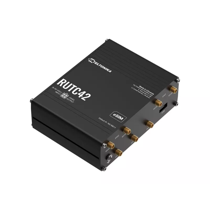 Teltonika RUTC42 4G LTE Wi-Fi 6 router edge de modem duplo