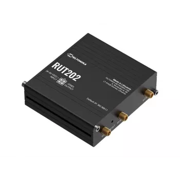 Teltonika RUT202 - Router wireless 4G LTE, Wi-Fi 4, 2x Ethernet, calha DIN