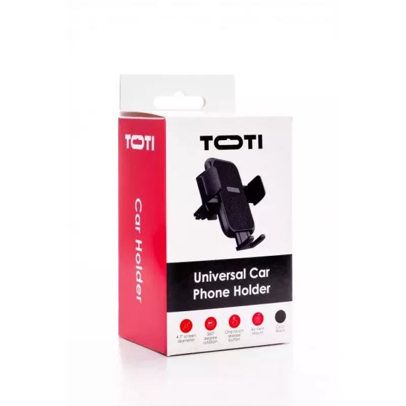 SEEK TOTI Suporte universal para telemóvel para saída de ar do automóvel, preto