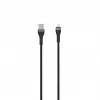 SEEK TOTI USB-A para Lightning cabo entrançado 2m 2A (Non-MFI) preto