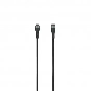 SEEK TOTI USB-C para USB-C cabo entrançado 2m 3A preto