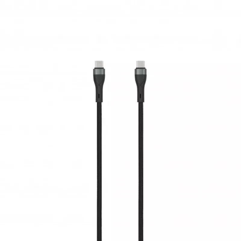 SEEK TOTI USB-C para USB-C 2m cabo entrançado 3A preto