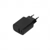 SEEK TOTI Carregador de parede rápido 20W Type-C + USB A, preto