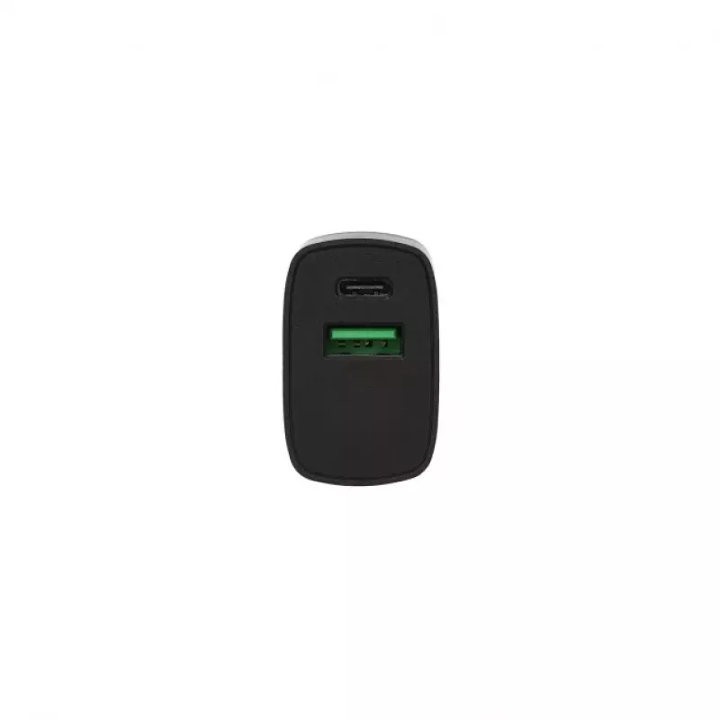 SEEK TOTI Carregador de parede rápido 20W Type-C + USB A, preto