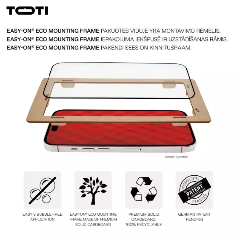 TOTI PREMIUM Película de vidro temperado 3D Full Cover para Samsung Galaxy S24+/S25+