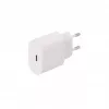 SEEK TOTI Carregador de parede 20W Type-C PD com cabo Type-C para Type-C, 1 m PVC 3A, branco