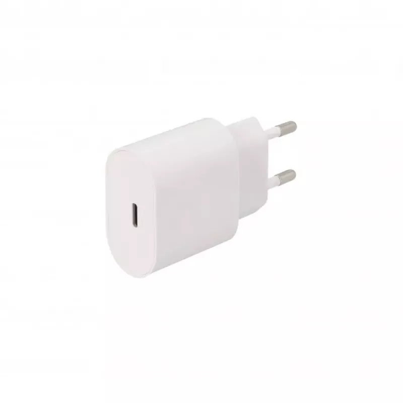 SEEK TOTI Carregador de parede 20W Type-C PD com cabo Type-C para Type-C, 1 m PVC 3A, branco