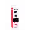 SEEK TOTI Carregador de parede 20W Type-C PD com cabo Type-C para Type-C, 1 m PVC 3A, preto