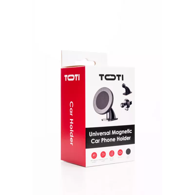 SEEK TOTI Suporte magnético redondo para automóvel com montagem adesiva 3M