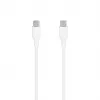 SEEK TOTI Cabo de silicone USB-C para USB-C 1m 3A branco