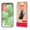 TOTI Película de vidro temperado 2D Full Cover para iPhone 16/15 Pro/15 Transparente