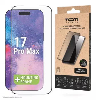 TOTI PREMIUM Película de Vidro Temperado Premium 3D Full Cover para Apple iPhone 17 Pro Max