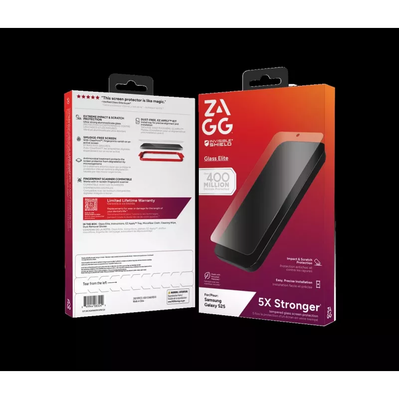 Pacote de proteção ZAGG para Samsung Galaxy S25: capa com MagSafe e proteção de ecrã