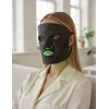 Lunni Máscara Facial LED de Silicone com 7 Cores e Luz Infravermelha Próxima Preta