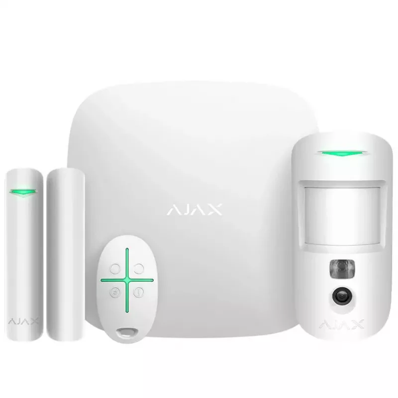 Kit de início de segurança de alarme AJAX CAM/branco 38172