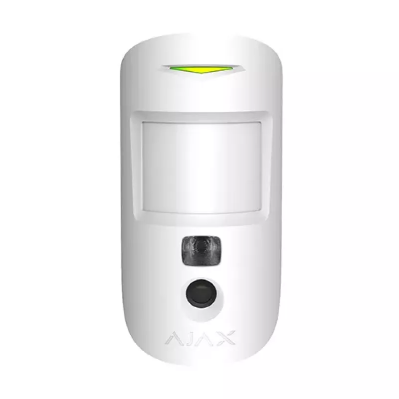 AJAX MotionCam Indoor branco detetor de movimento PIR com câmara