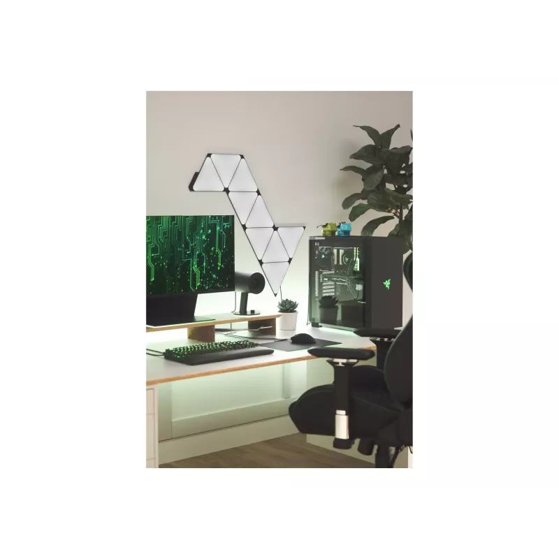 Nanoleaf Shapes Triângulos Pretos Kit Inicial (9 Painéis) 42W WiFi