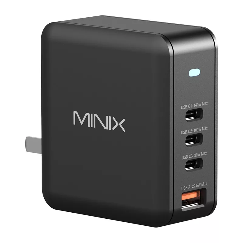 MINIX NEO-P165 Carregador GaN com 3x USB-C e 1x USB-A 165W