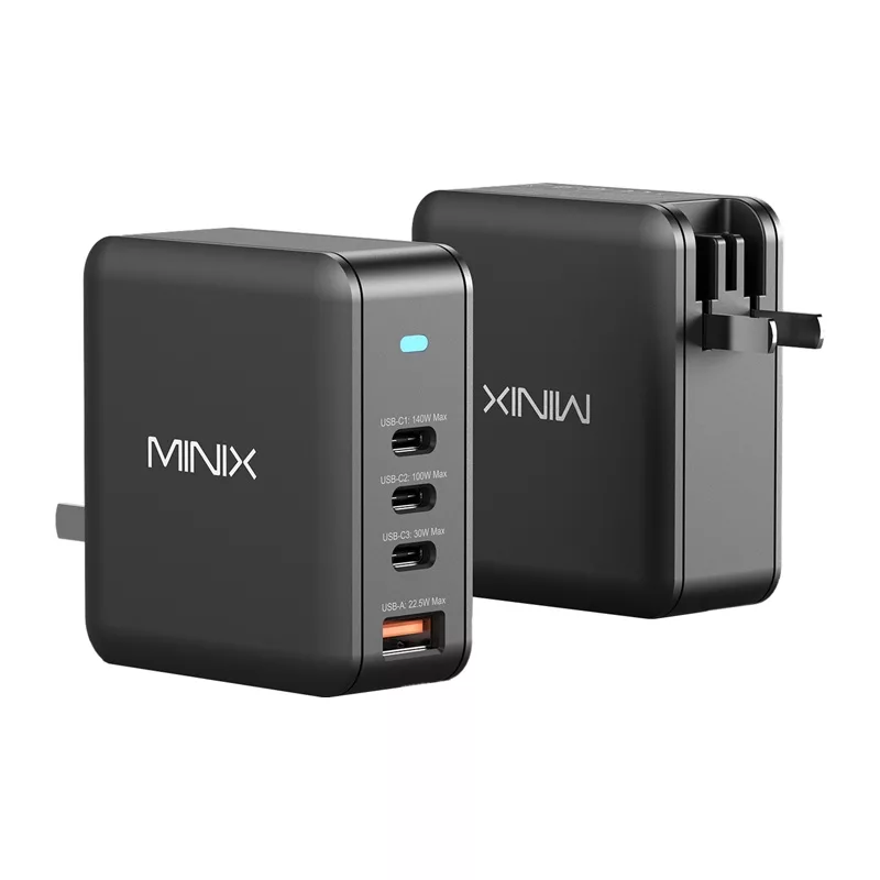 MINIX NEO-P165 Carregador GaN com 3x USB-C e 1x USB-A 165W