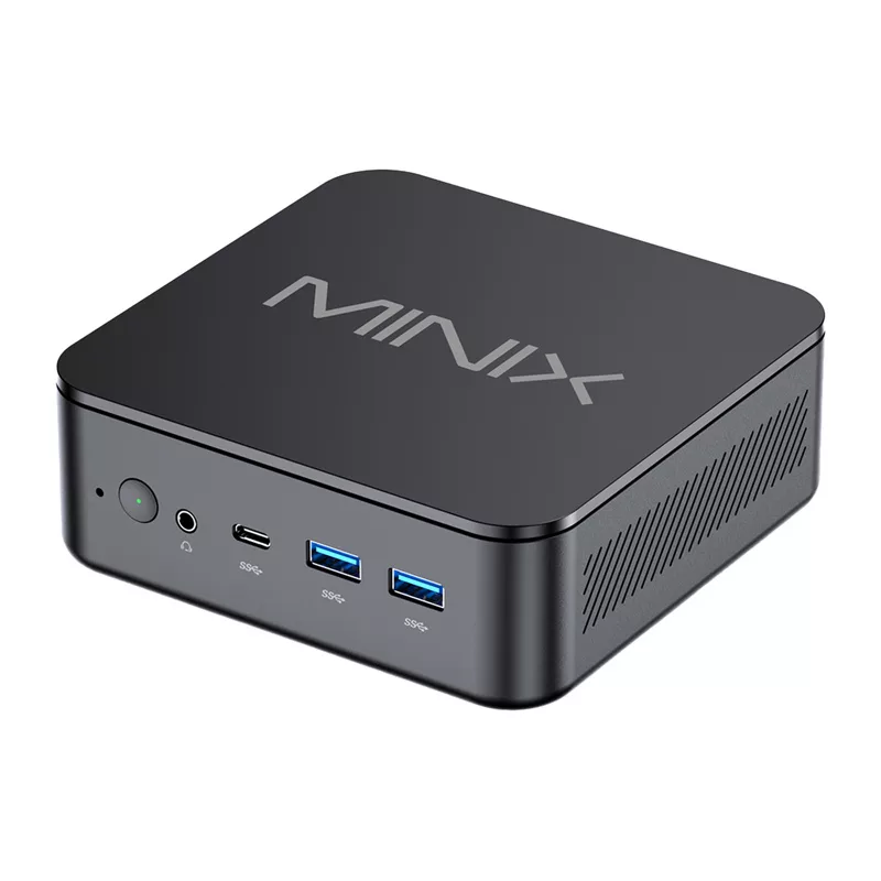 MINIX NR660LP Mini PC, AMD Ryzen 5 6600H, 16GB DDR5, 512GB NVMe SSD, Windows 11 Pro, preto