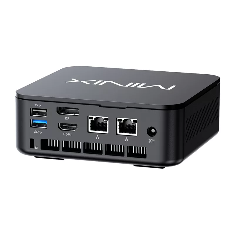 MINIX NR660LP Mini PC, AMD Ryzen 5 6600H, 16GB DDR5, 512GB NVMe SSD, Windows 11 Pro, preto