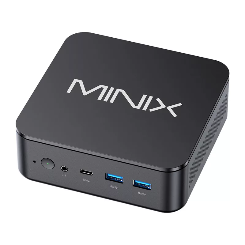 MINIX NR660LP Mini PC, AMD Ryzen 5 6600H, 16GB DDR5, 512GB NVMe SSD, Windows 11 Pro, preto