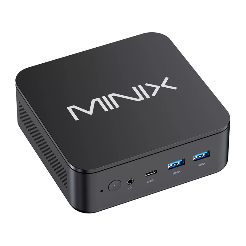 MINIX NR660LP Mini PC, AMD Ryzen 5 6600H, 16GB DDR5, 512GB NVMe SSD, Windows 11 Pro, preto