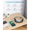 RENPHO Eyeris View massajador de olhos com calor, compressão, vibração, Bluetooth, USB-C, dobrável, cinzento