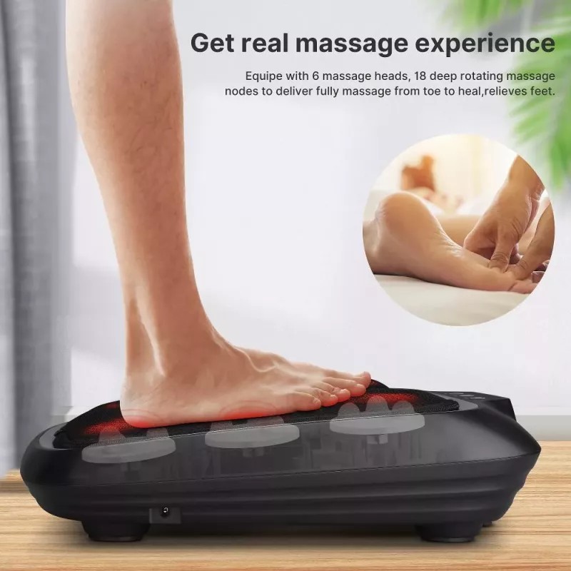 RENPHO massajador de plantas dos pés Shiatsu FM062 - preto/cinzento