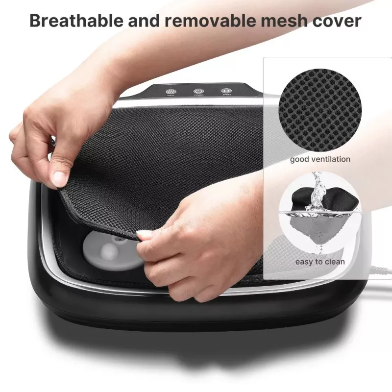 RENPHO massajador de plantas dos pés Shiatsu FM062 - preto/cinzento