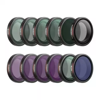 Conjunto de filtros Freewell para DJI Osmo Action 3/4 – Mega Kit – 12 unid.