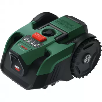 Robô corta-relvas Bosch VISIMOW18V-200 18V com bateria 5,0Ah, lâmina de substituição, verde/preto