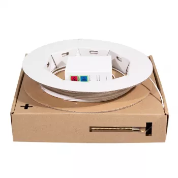 LOGILINK tomada FTTH - 2 x acopladores SC/APC simplex - com cabo de ligação de 50 m
