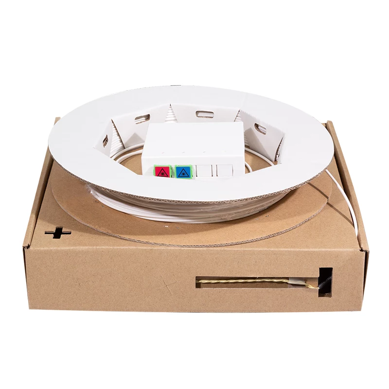 LOGILINK tomada FTTH - 2 x acopladores SC/APC simplex - com cabo de ligação de 50 m