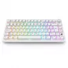 Sharkoon SGK55W SKILLER teclado gaming sem fios, layout 75%, teclas PBT, branco