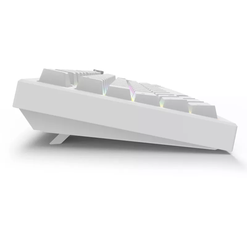 Sharkoon SGK55W SKILLER teclado gaming sem fios, layout 75%, teclas PBT, branco