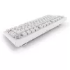 Sharkoon SGK55W SKILLER teclado gaming sem fios, layout 75%, teclas PBT, branco