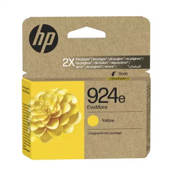 Tinteiro original HP 924e EvoMore amarelo