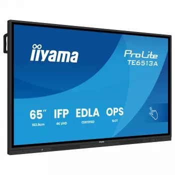 IIYAMA ProLite TE6513A-B3AG Ecrã interativo tátil LED IPS 4K UHD 65