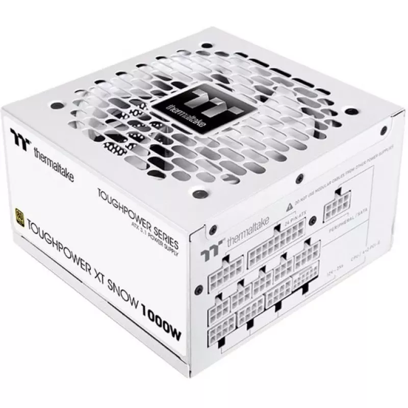 Fonte de alimentação Thermaltake Toughpower XT Snow 1000W ATX 3.1 80 PLUS Gold totalmente modular