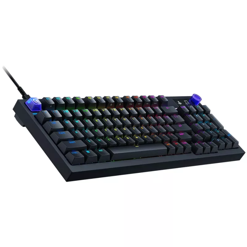 Teclado gaming Logitech G316 X 98, layout húngaro, preto, com fios, Lightsync RGB