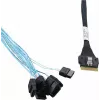 Cabo SAS interno Microchip Adaptec - 1x8 Slim SAS (SFF-8654) para 8x SATA - 0,8 m