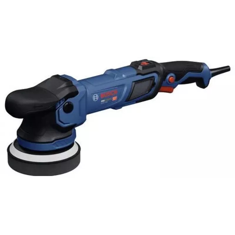 Conjunto de polidor rotativo BOSCH GPX9-125S com esponja de polimento e capa de polimento, bateria 18V (ferramenta sem bateria e carregador)