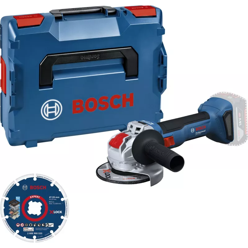 Rebarbadora angular a bateria Bosch GWX 18V-8 18V 125 mm com disco de corte diamantado (retalho)