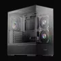 LC-Power caixa gaming midi tower ATX 812B Onyx Vision com vidro temperado e 4 ventoinhas aRGB, preto
